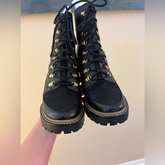 Tory Burch Miller Womens
Leather Round Toe Mid-Calf
Boots size 7.5 Med. With - Picture 14 of 14